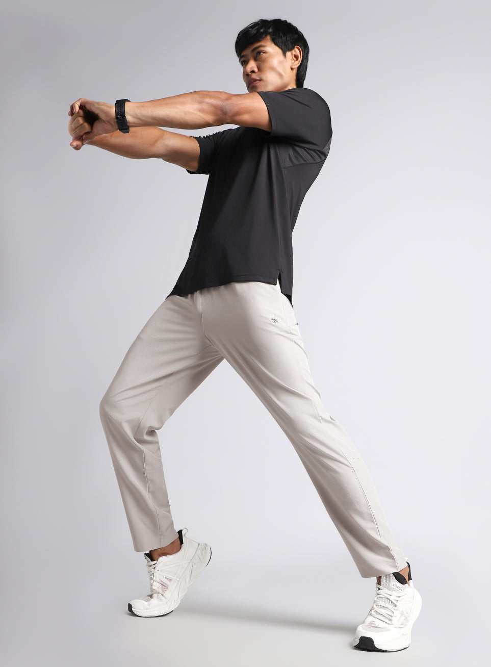 Men's Grey Impact Running Trackpants