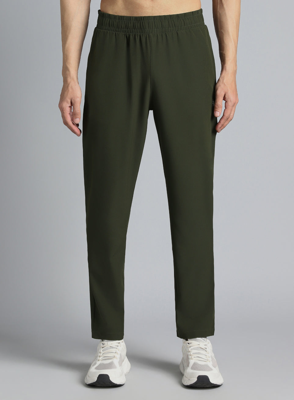Men's Olive Running Essential Trackpants