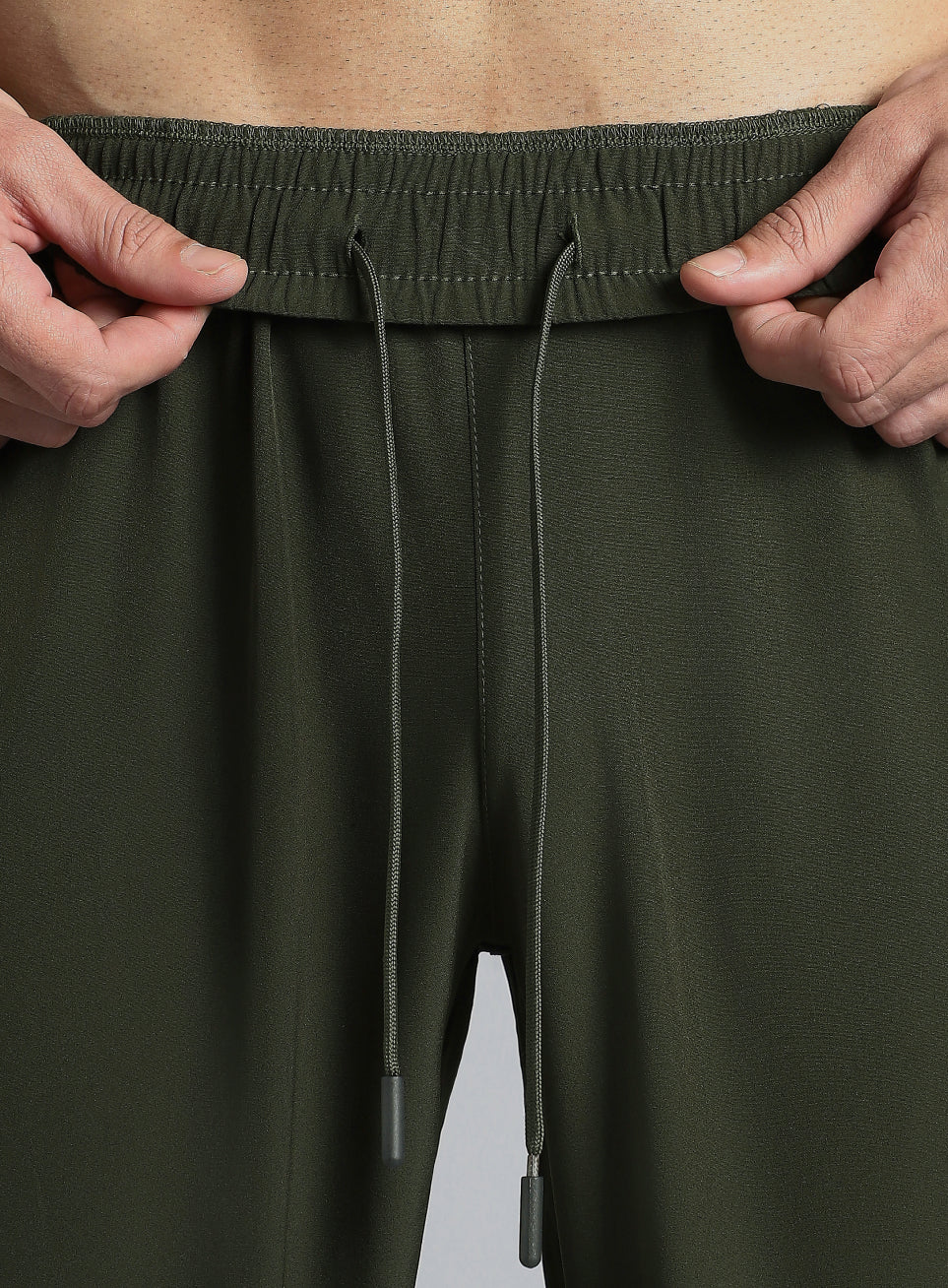 Men's Olive Running Essential Trackpants