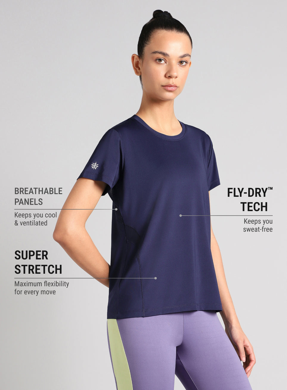 Women's Blue Performance Pro Training T-shirt