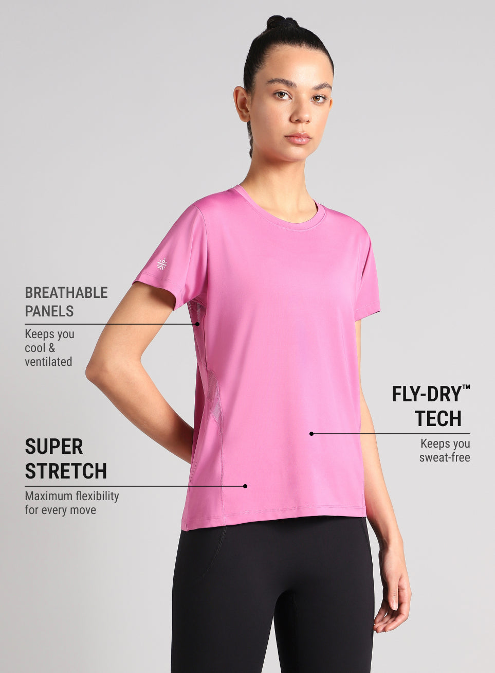 Women's Pink Performance Pro Training T-shirt