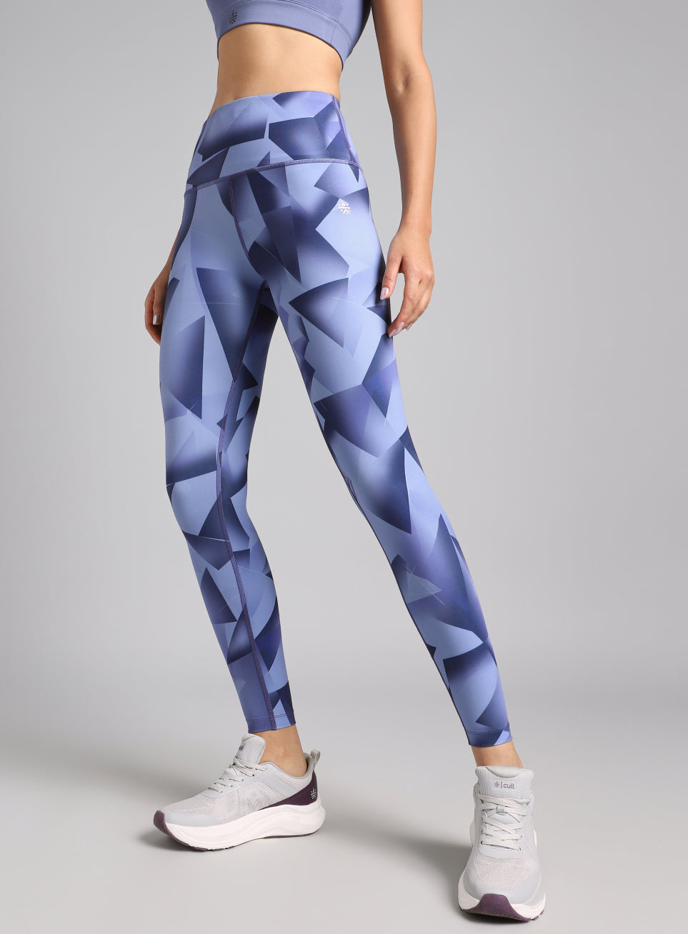 Women's Blue Feel the Beat Printed Tights