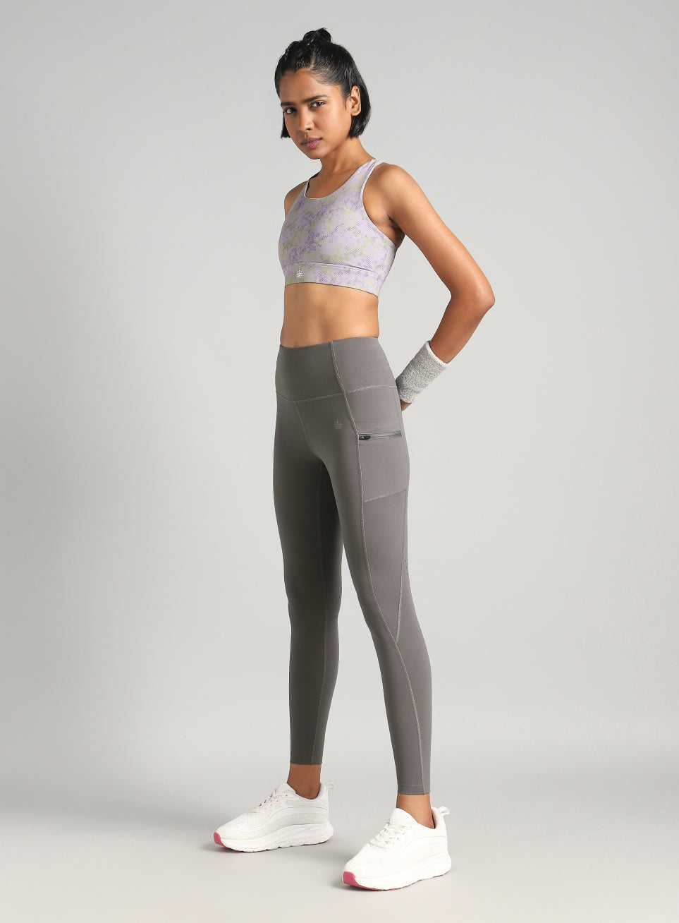 Women's Grey Run Beyond COMFlex Tights