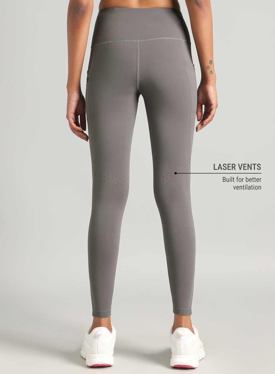 Women's Grey Run Beyond COMFlex Tights