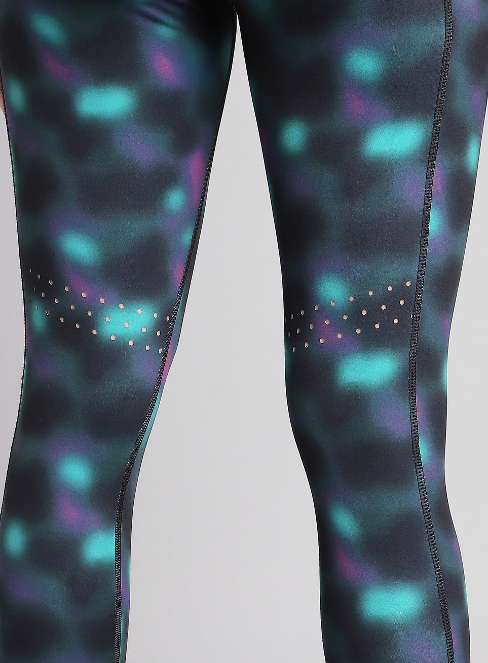 Women's Black AOP Runner's Pro COMFLlex Tights