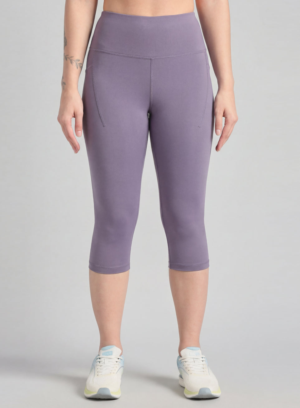 Women's Purple Everyday Run Cropped Length COMFlex Tights