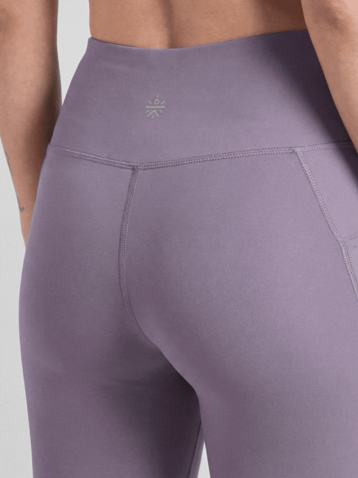 Women's Purple Everyday Run Cropped Length COMFlex Tights