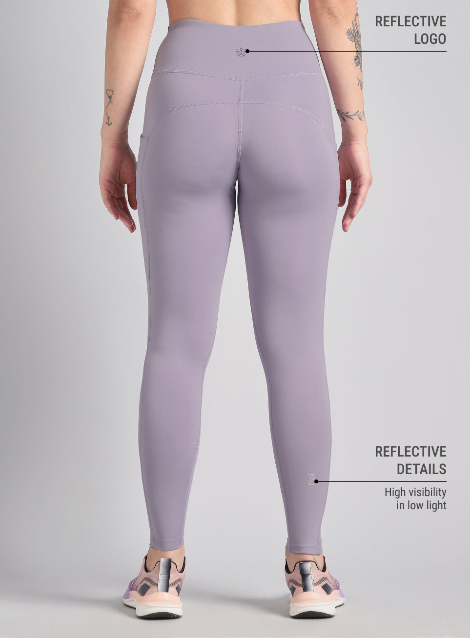 Women's Purple The Run Project COMFlex Tights