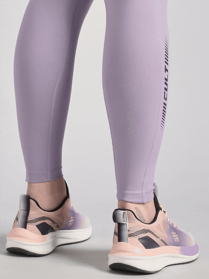Women's Purple The Run Project COMFlex Tights