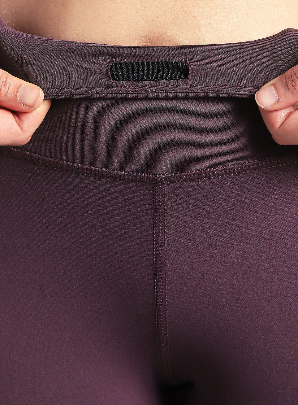 Women's Wine Colourblock Runner's Pro COMFlex Tights