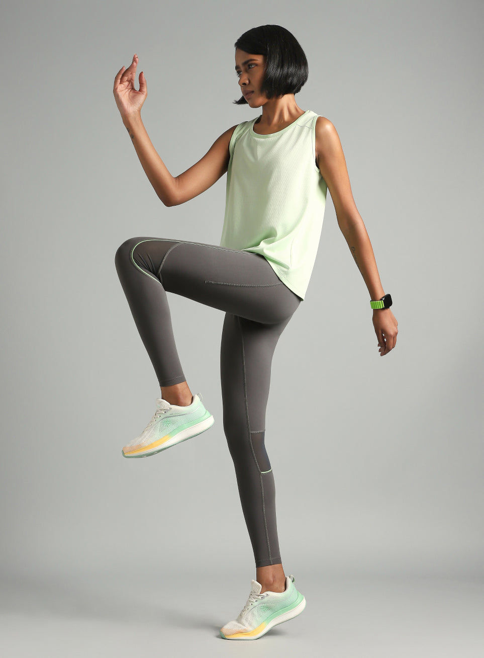 Women's Grey Run All Day COMFlex Tights