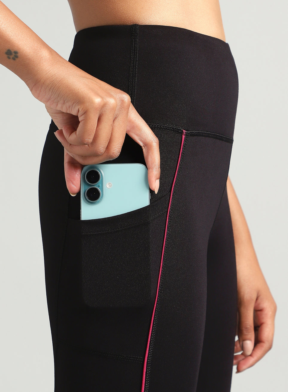 Women's Black Pace Up Running COMFlex Tights