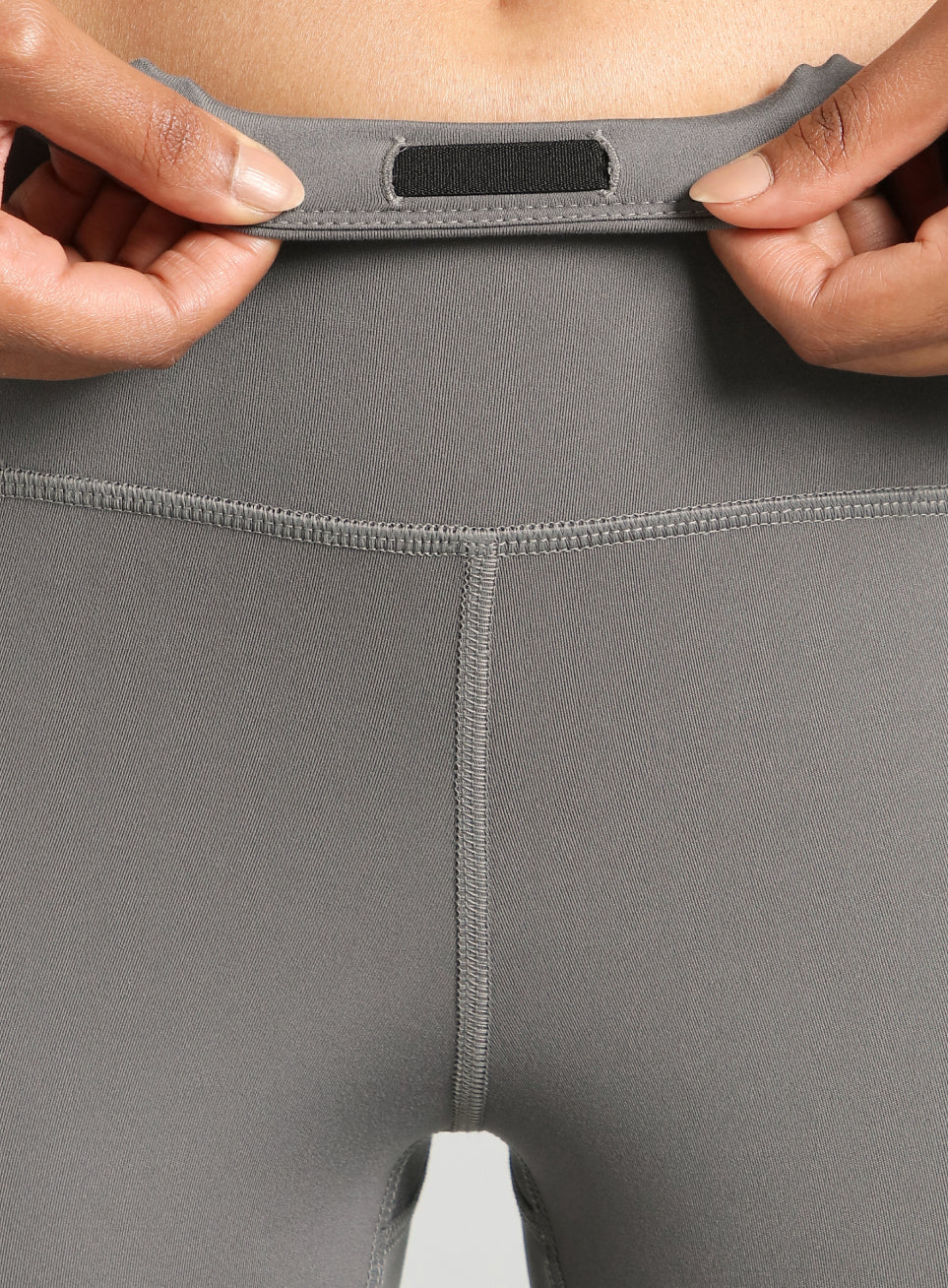 Women's Grey Pace Up Running comflex Tights