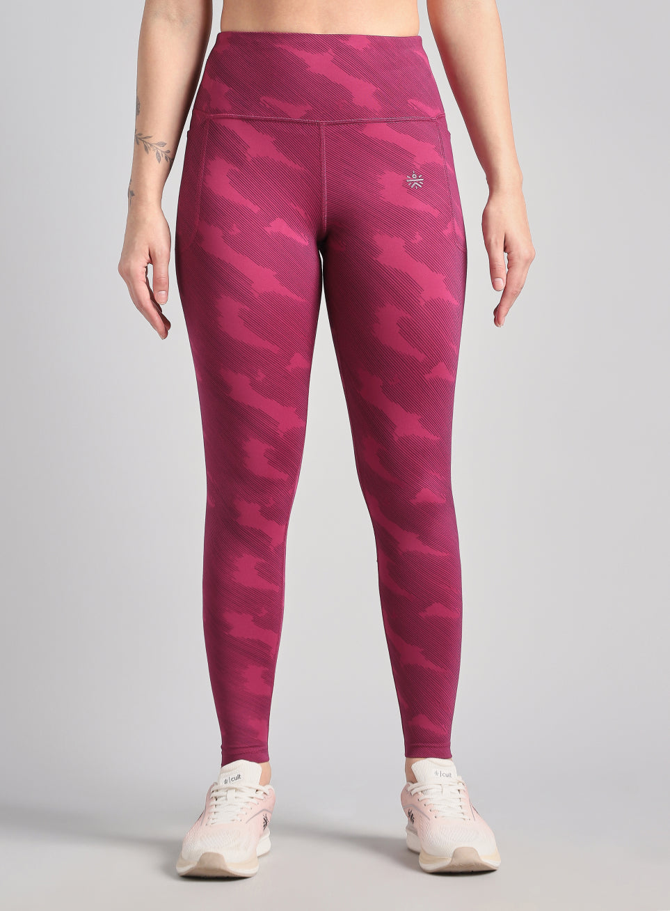 Women's Pink The Run Project Printed COMFlex Tights