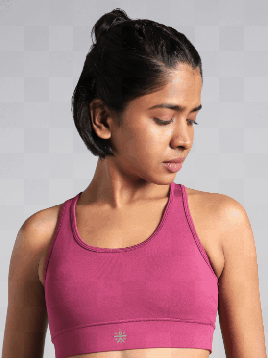 Women's Pink Running Pro High Support Bra