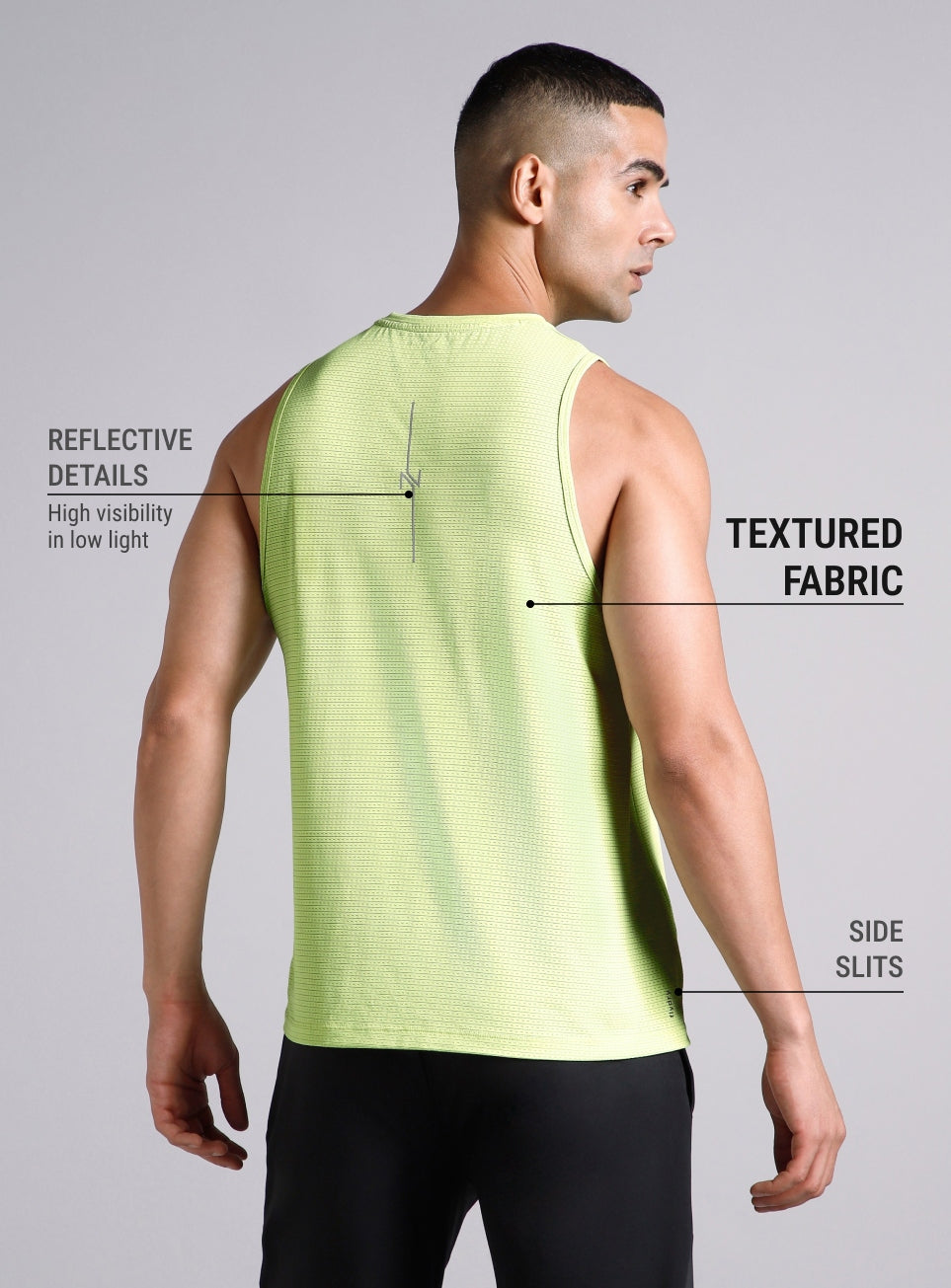 Men's Lime Everyday Runner's Tank