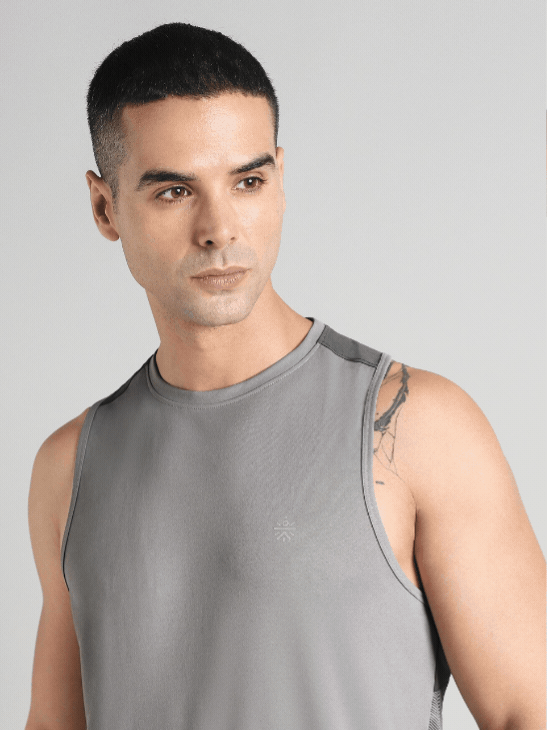 Men's Grey Urban Camo Motion Forward Running Tank