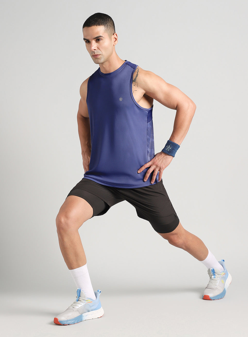 Men's Navy Urban Camo Motion Forward Running Tank