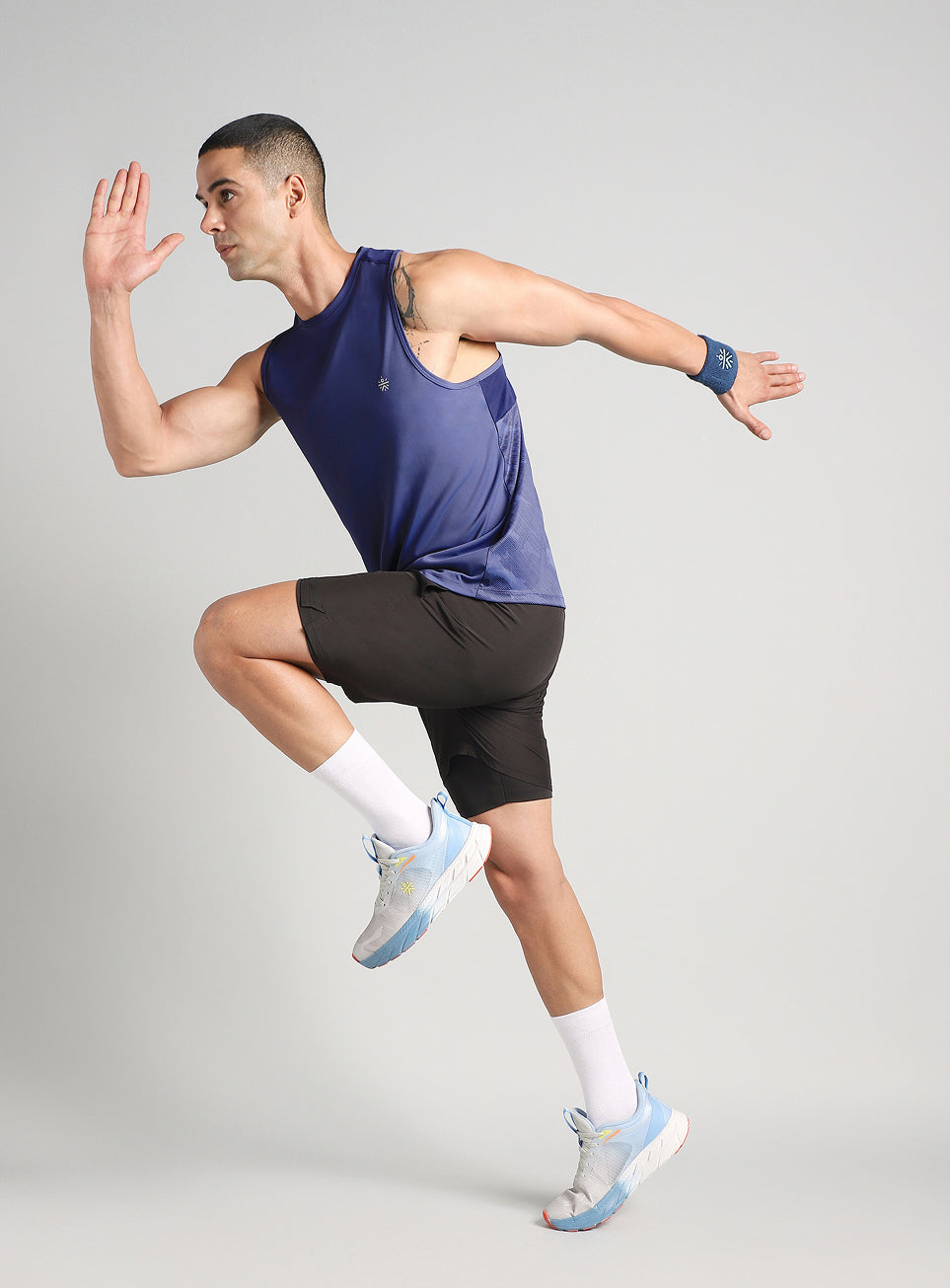 Men's Navy Urban Camo Motion Forward Running Tank