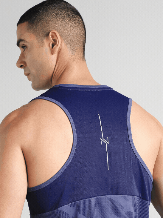 Men's Navy Urban Camo Motion Forward Running Tank