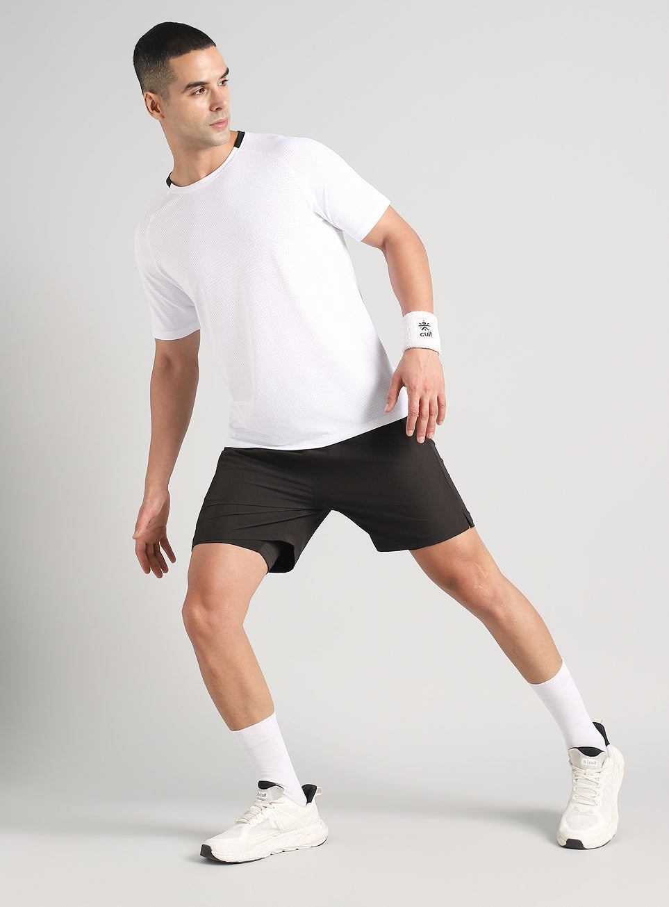 Men's Off White Ultra Runner's Technical Knit T-shirt