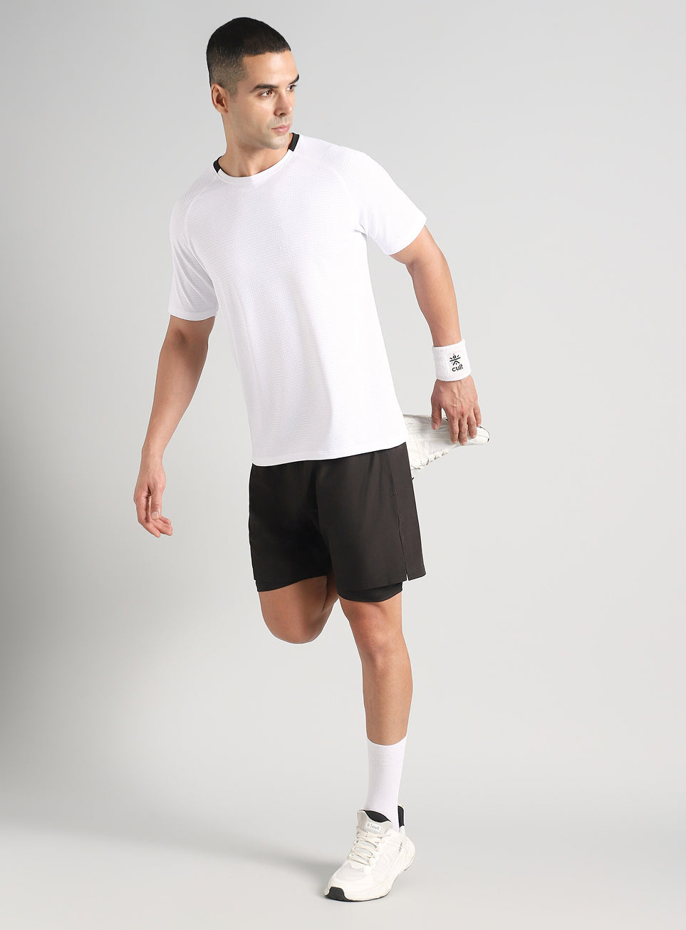 Men's Off White Ultra Runner's Technical Knit T-shirt