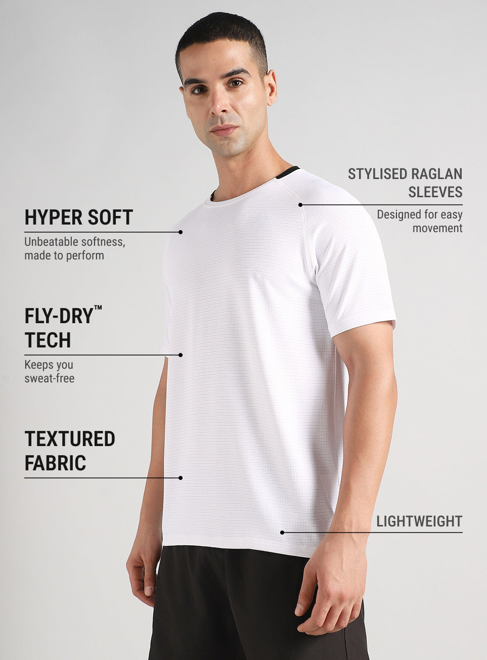 Men's Off White Ultra Runner's Technical Knit T-shirt