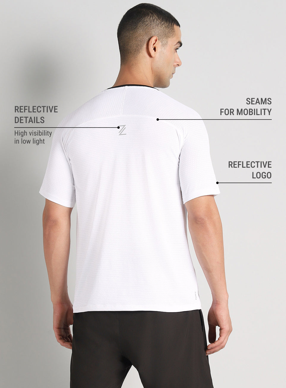 Men's Off White Ultra Runner's Technical Knit T-shirt