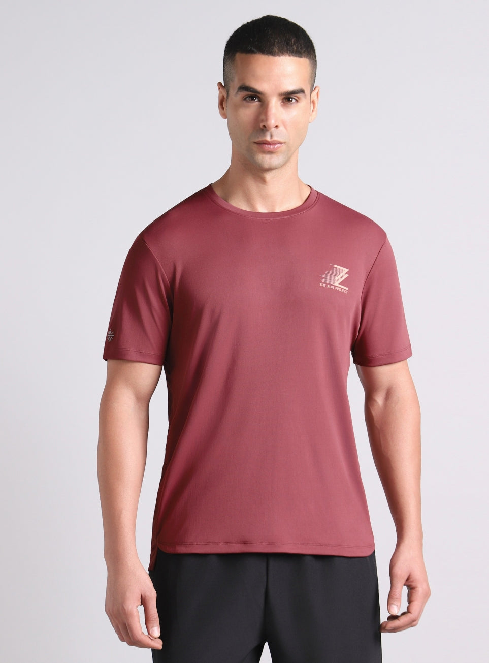 Men's Maroon Runner's Essential Trail Run T-shirt