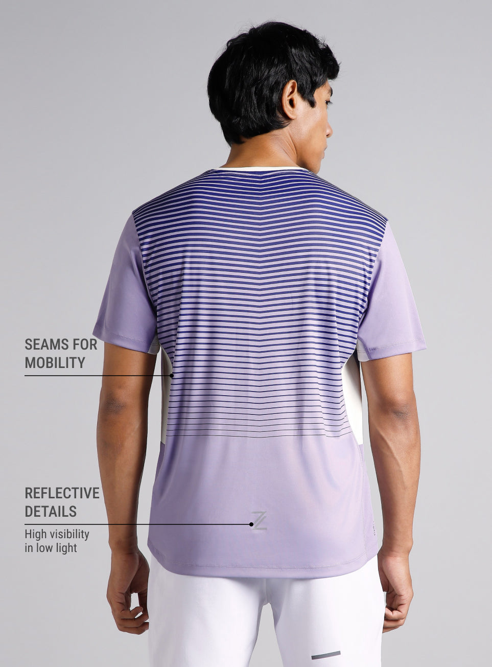 Men's Runner's Purple Flex Tee
