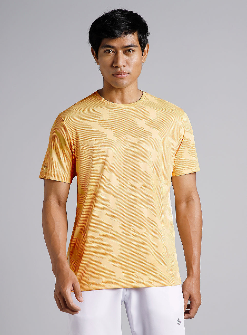 Men's Yellow Urban Camo Running T-shirt