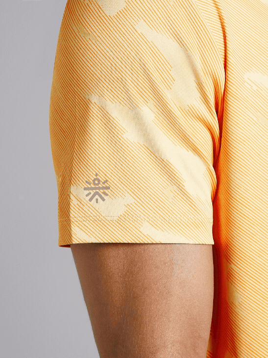Men's Yellow Urban Camo Running T-shirt