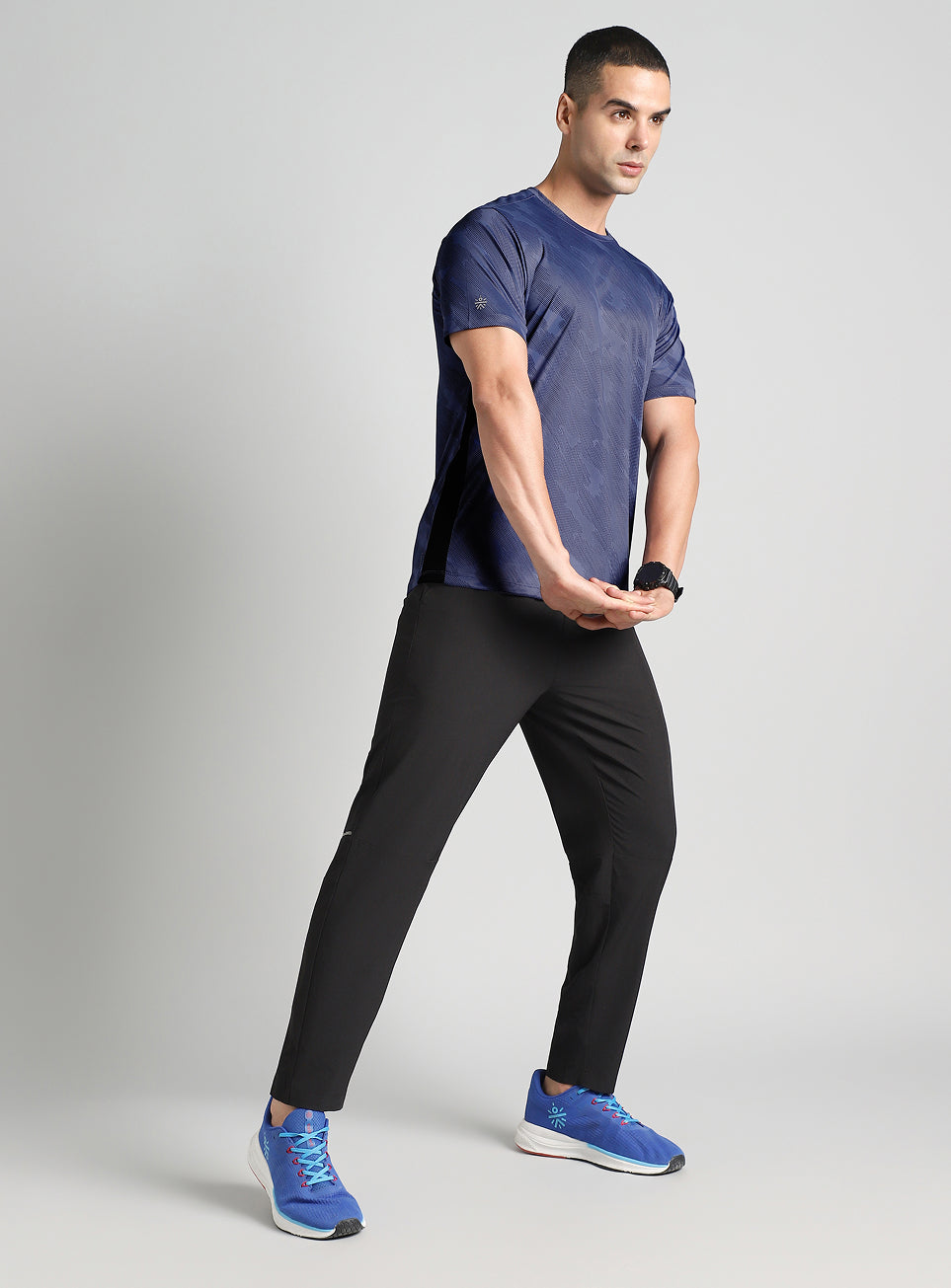 Men's Navy Urban Camo Running T-shirt