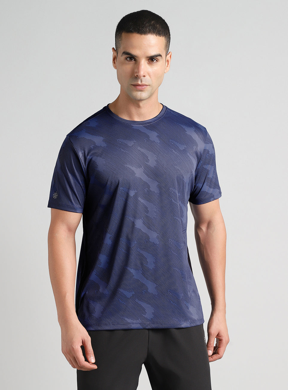 Men's Navy Urban Camo Running T-shirt