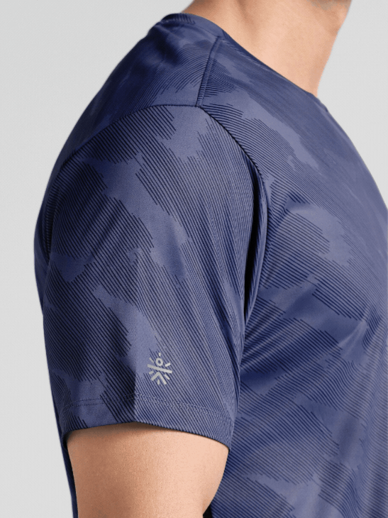 Men's Navy Urban Camo Running T-shirt