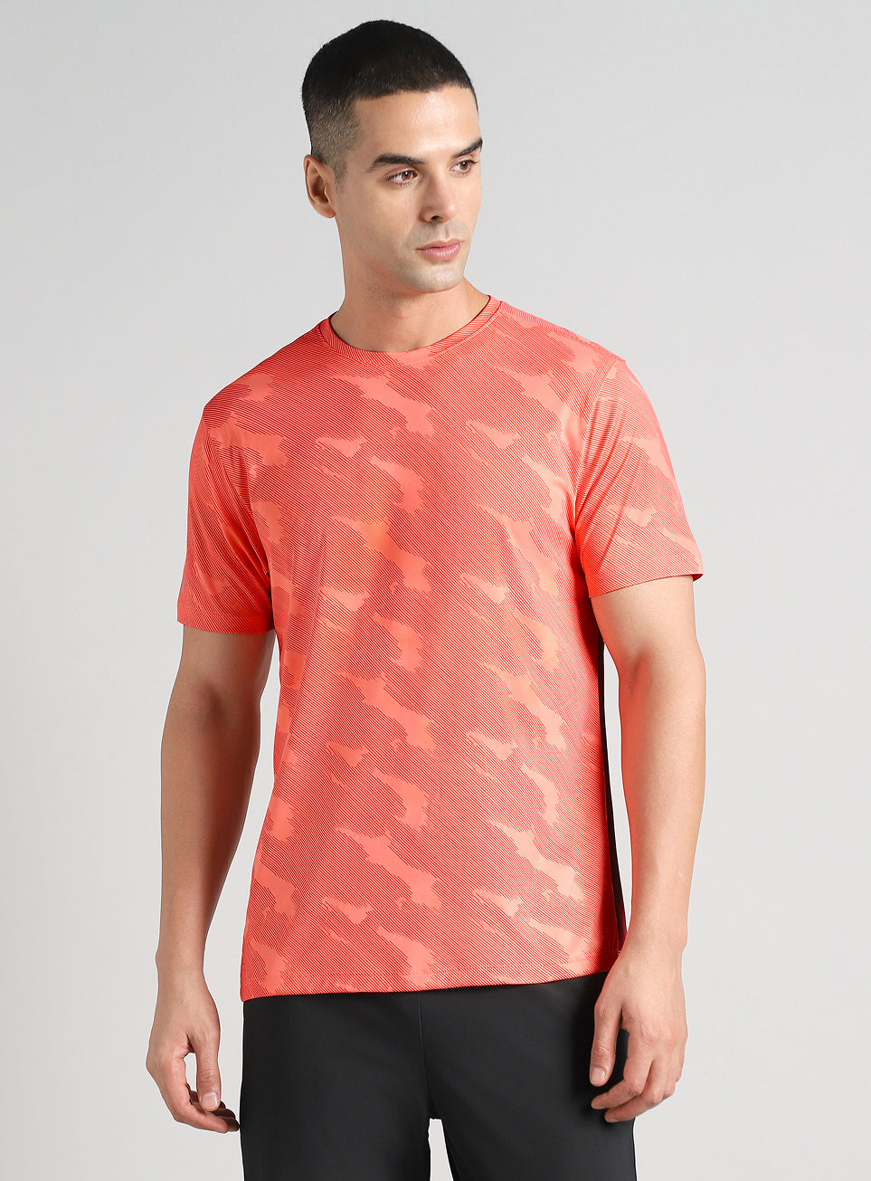 Men's Coral Urban Camo Running T-shirt