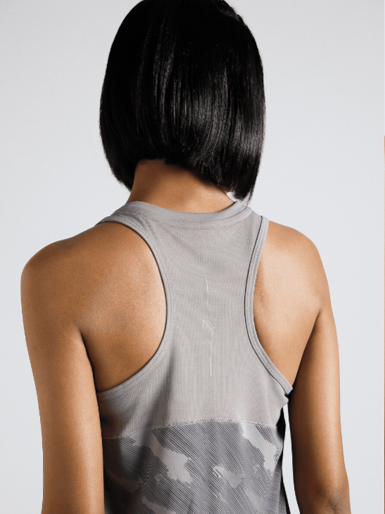 Women's Grey Urban Camo Running Tank Top