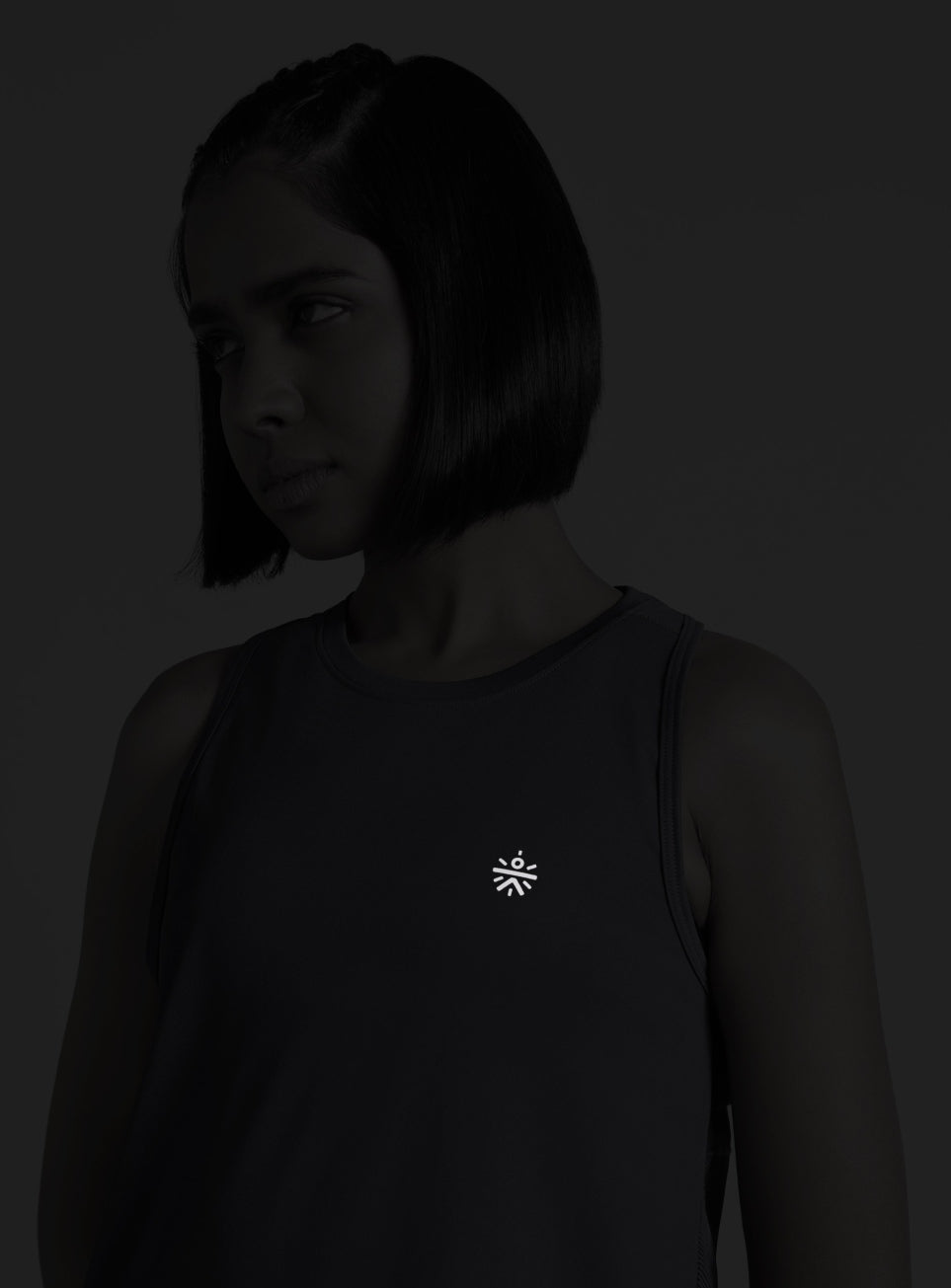 Women's Blue Urban Camo Running Tank Top