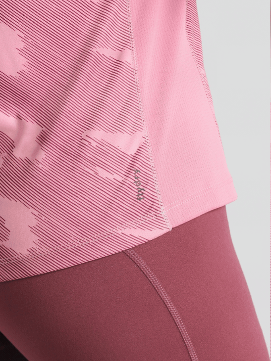 Women's Pink Urban Camo Running T-shirt