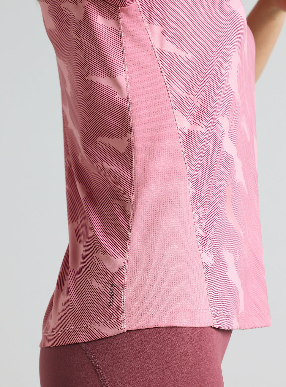 Women's Pink Urban Camo Running T-shirt