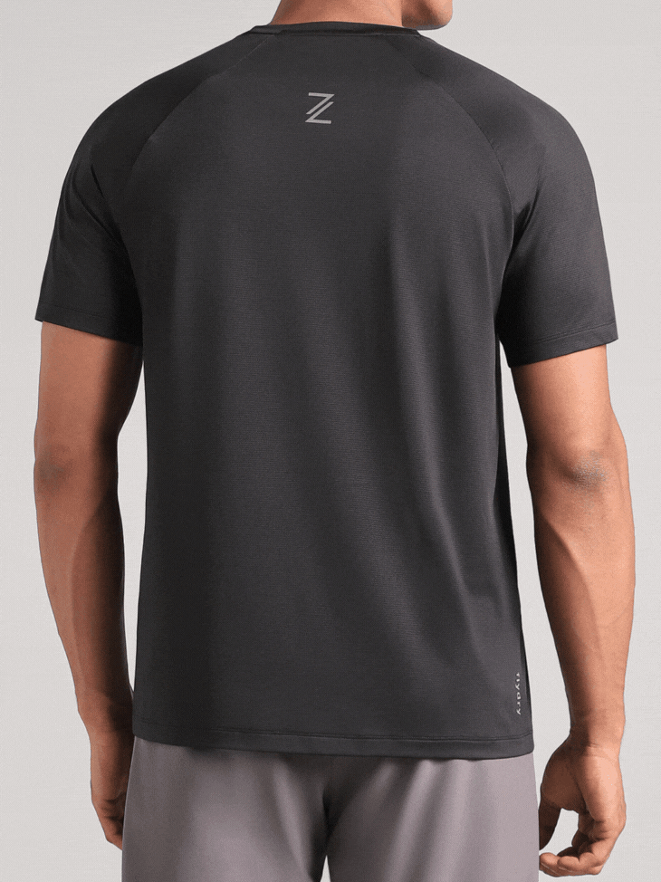 Men's Black Run Forward T-Shirt