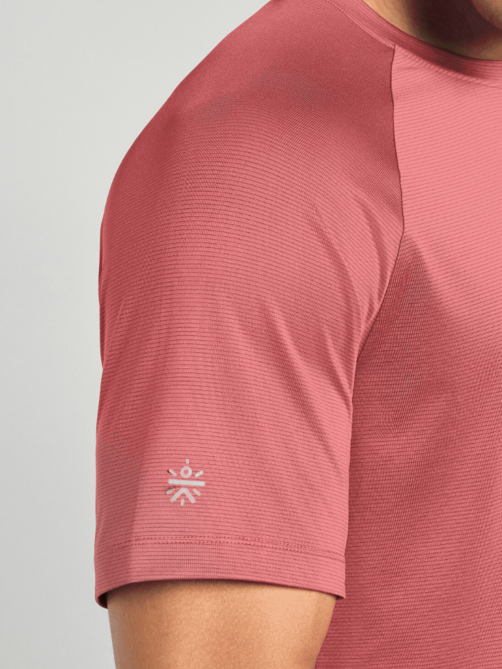 Men's Maroon Run Forward T-Shirt