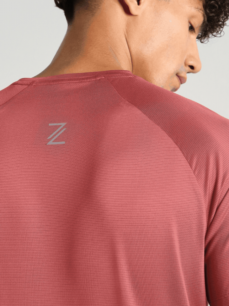 Men's Maroon Run Forward T-Shirt