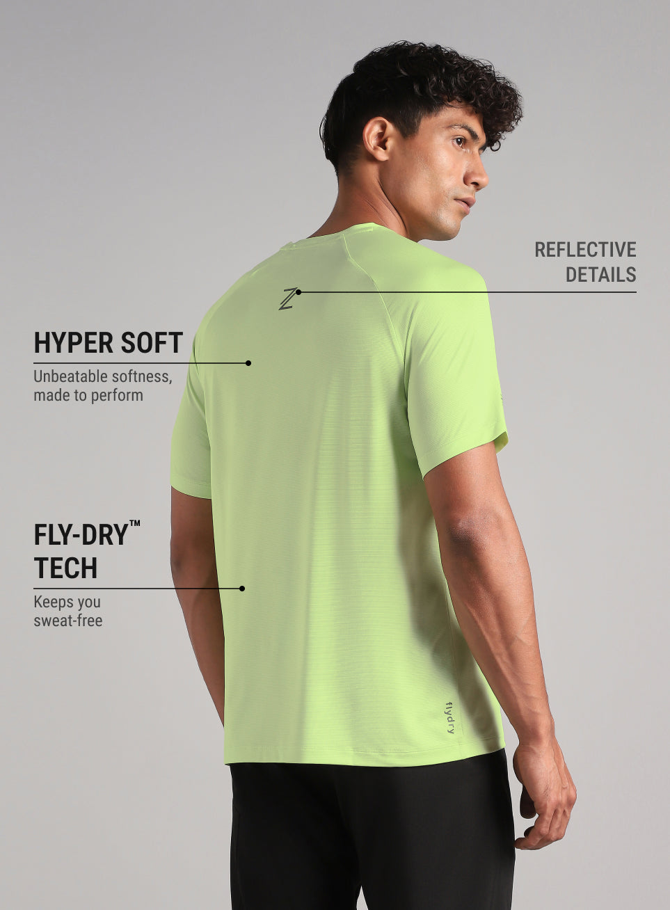 Men's Lime Run Forward T-Shirt