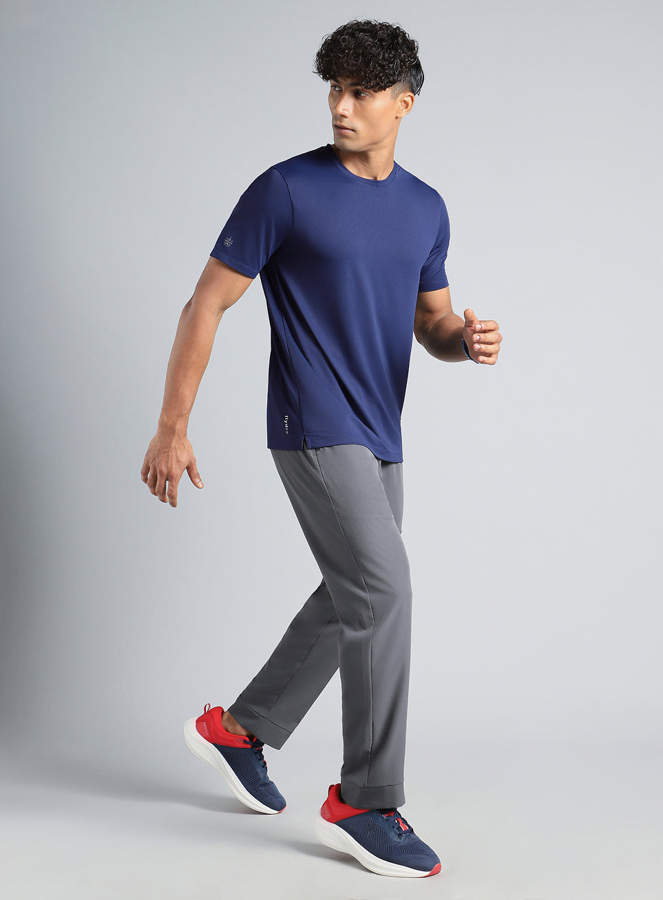 Men's Navy Chill Knit Run T-shirt