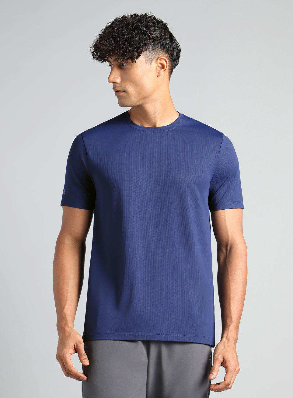 Men's Navy Chill Knit Run T-shirt