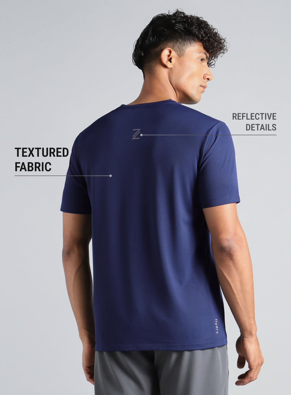 Men's Navy Chill Knit Run T-shirt