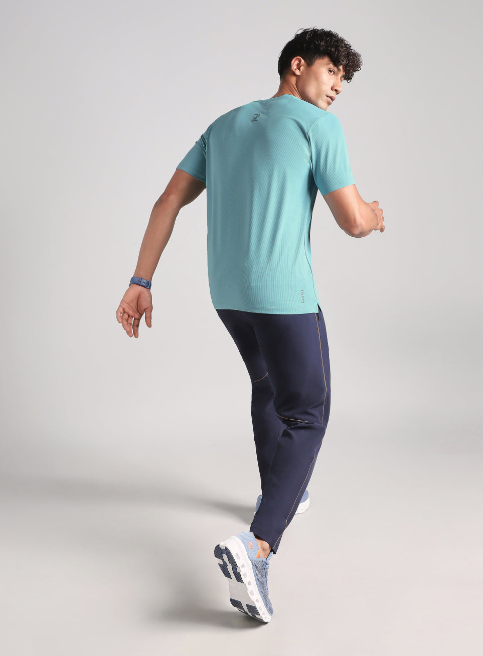 Men's Blue Chill Knit Run T-Shirt