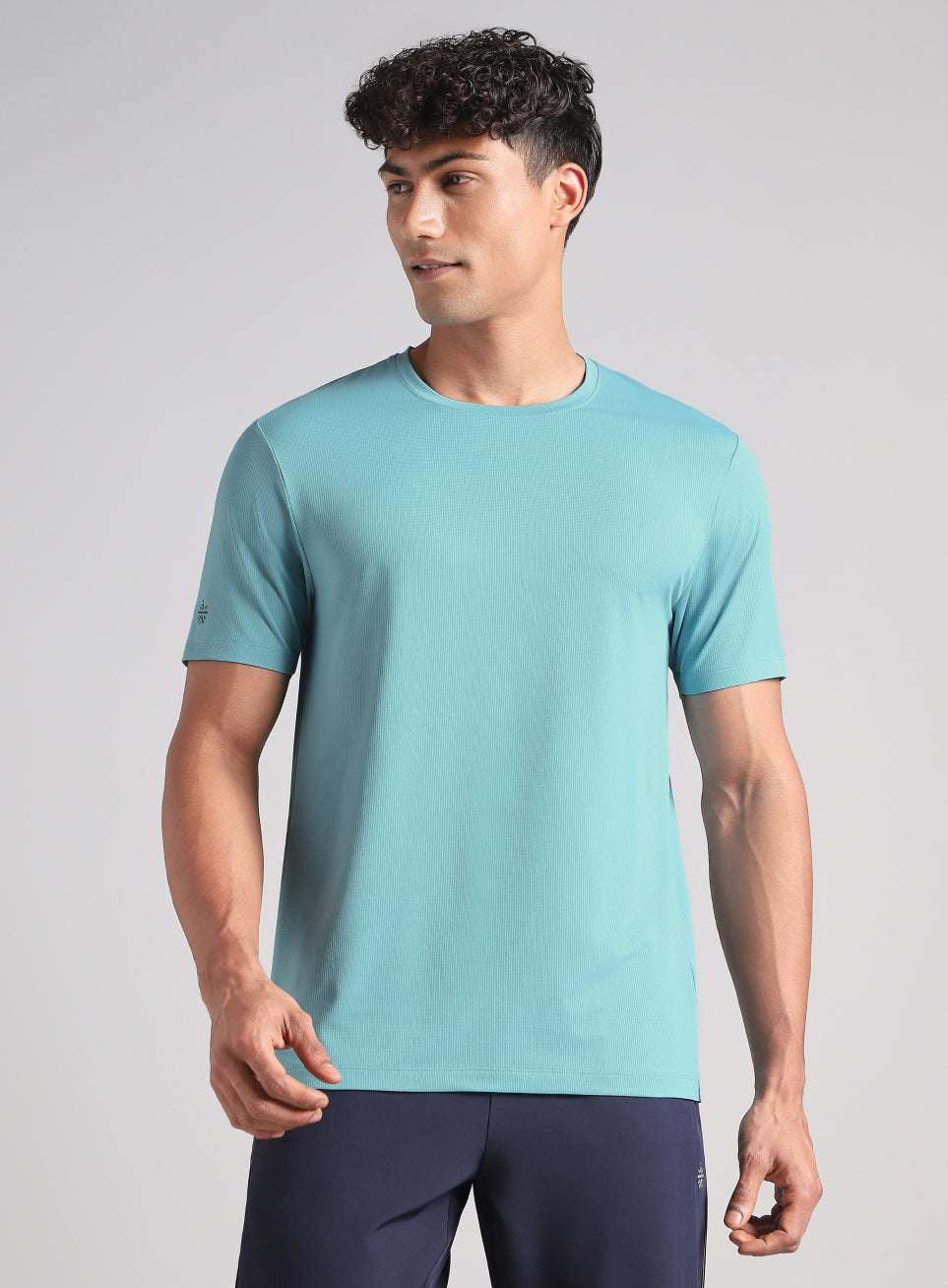 Men's Blue Chill Knit Run T-Shirt
