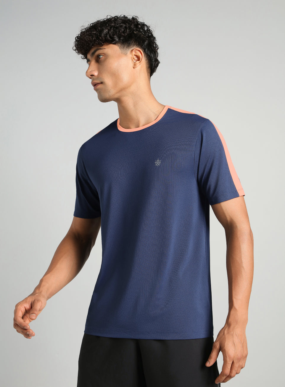 Men's Navy Run In Motion Graphic T-Shirt